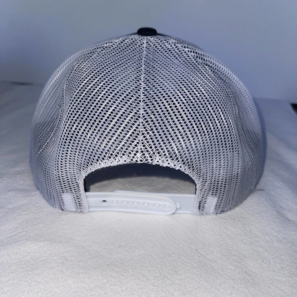 Vegas Golden Knights NHL '47 Brand Black Adjustable SnapBack Back Hat White Mess - Picture 5 of 11